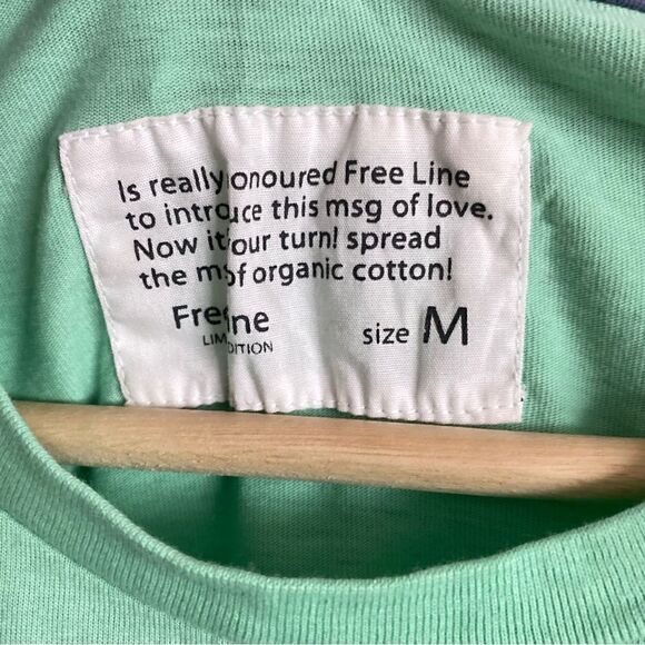 Freeline Limited Edition Unisex Seafoam Green Basic T Shirt Size Medium - Picture 4 of 6